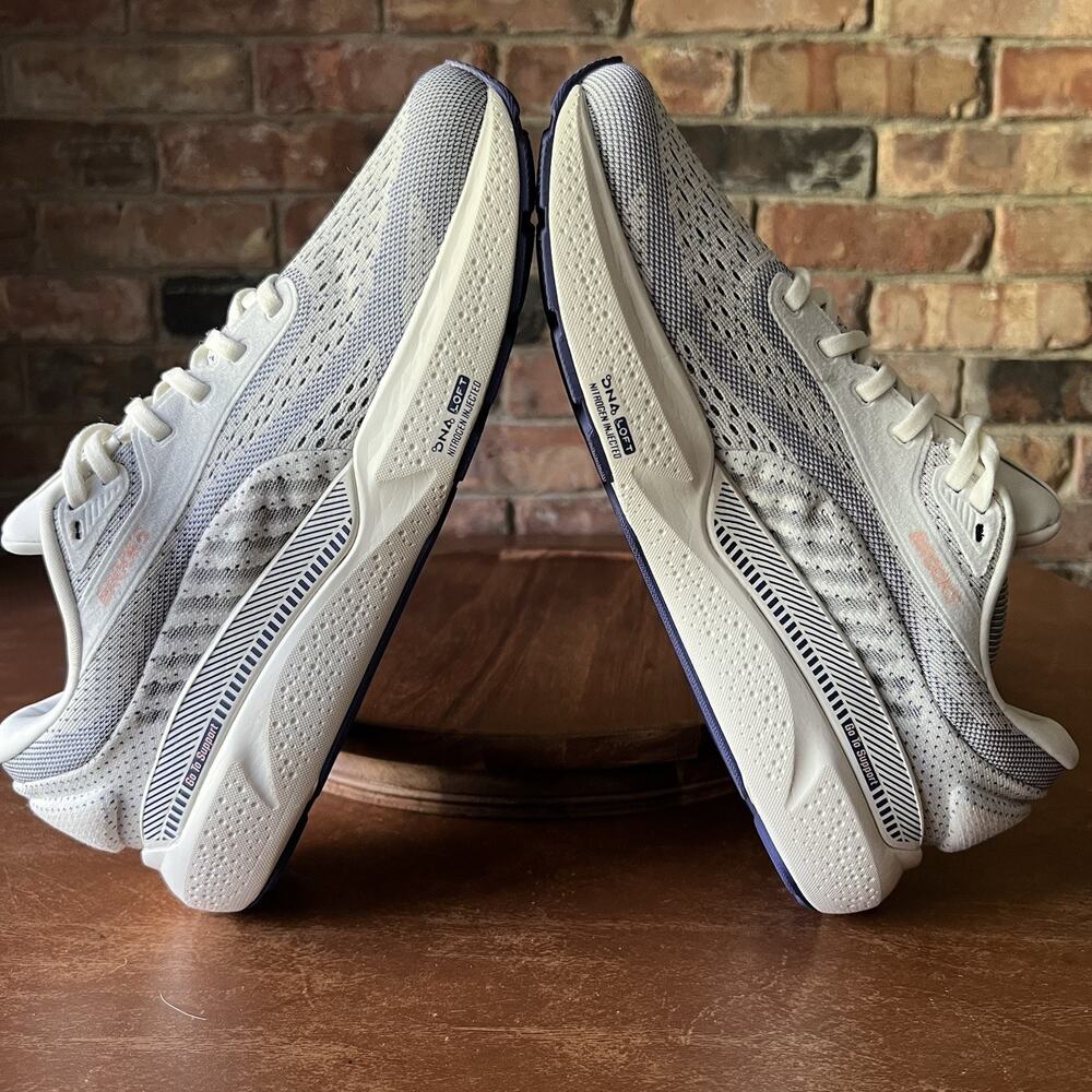 Brooks Adrenaline GTS 24 Road Running Grey Blue Peach Women's 9.5 Shoes Sneakers - Picture 7 of 16
